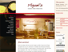 Tablet Screenshot of miguels.de